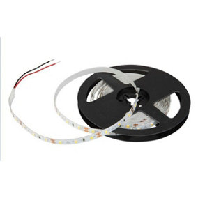 SHINE tape 2835, 300LED, 33W, IP20, 8mm, 12V (2 cables) - Roll 5m - cold white