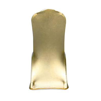 Shiny Gold SpandexChair Cover - Pack of 1