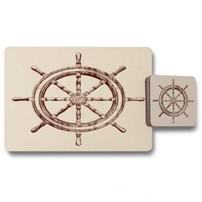 Ship Wheel (Placemat & Coaster Set) / Default Title