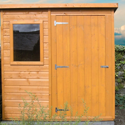 Shiplap Pent Tongue and Groove Garden Shed Workshop Approx 6 x 4 Feet - 3