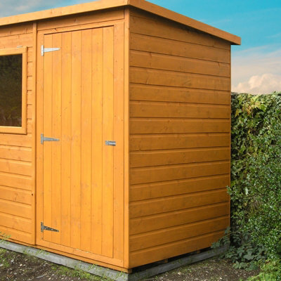 Shiplap Pent Tongue and Groove Garden Shed Workshop Approx 6 x 4 Feet - 4