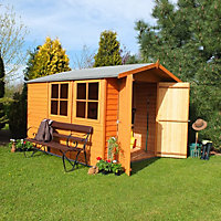 Shire 10x7 Overlap Pressure Treated Shed with Double Doors and Window