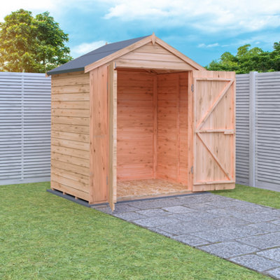 Shire 4x6 Overlap Double Door No windows Garden Shed