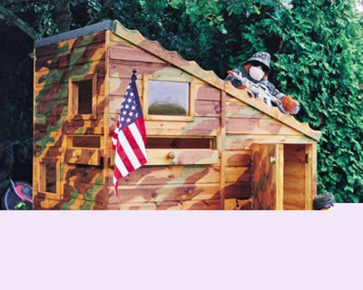 Shire 6x4 Command Post Wooden Playhouse - 4
