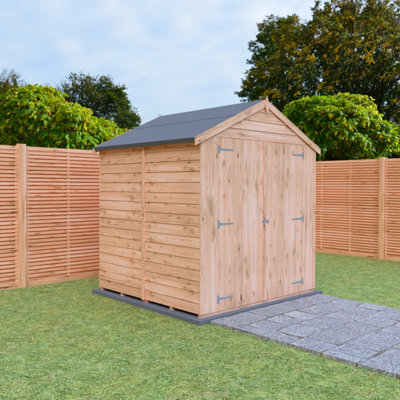 Shire 6x6 Overlap Double Door Windowless Garden Shed - 6