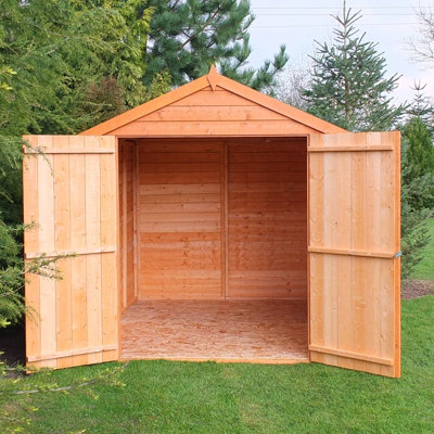 Shire 7x5 Overlap Double Door Shed with Windows