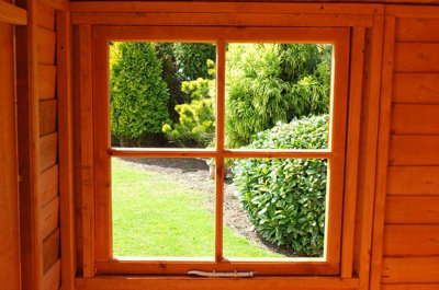 Shire 7x7 Overlap Double Door Garden Shed with Window - 3