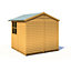 Shire 7x7 Overlap Pressure Treated Double Door Garden Shed with Windows
