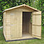 Shire 7x7 Pressure Treated Alderney Double Door Tongue and Groove Garden Shed / Workshop