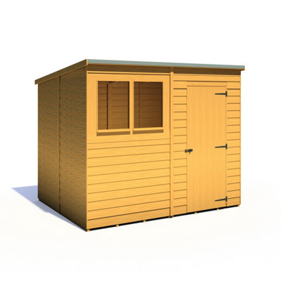 Shire 8x6 Overlap Pent Shed with Window - 4