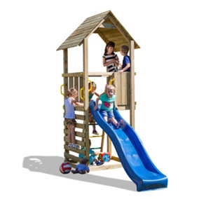Shire Adventure Peaks Fortress  1 Climbing Tower with Slide and Climbing Wall