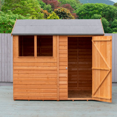 Shire Amaryllis Overlap 8x6 SD Reverse Apex Shed with Window