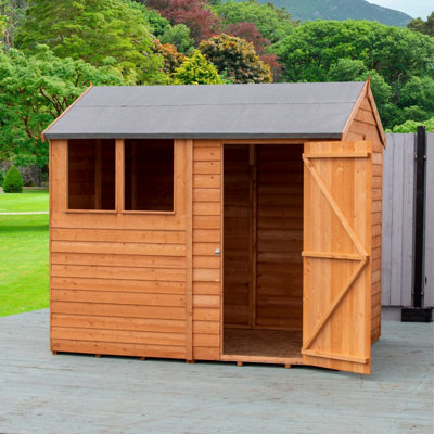 Shire Amaryllis Overlap 8x6 SD Reverse Apex Shed with Window - 3