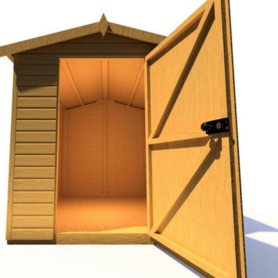 Shire Atlas Workshop Apex Shed Workshop 8x6 Single Door 12mm Shiplap - 4
