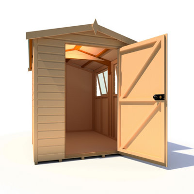 Shire Atlas Workshop Apex Shed Workshop 9x6 Single Door 19mm Loglap - 3