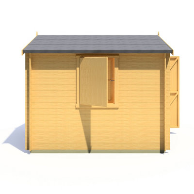 Shire Camelot 9x9 Log Cabin 19mm Logs - 4