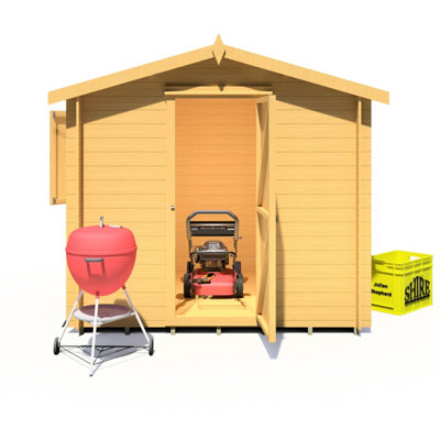 Shire Camelot 9x9 Log Cabin 19mm Logs - 5