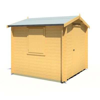Shire Camelot 9x9 Log Cabin 19mm Logs - 7