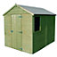 Shire Durham 8x6 Shiplap Garden Shed with Single Door Pressure Treated