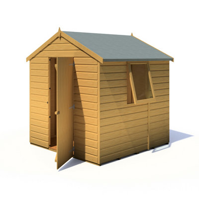 Shire Faroe Shiplap Apex Single Door Garden Shed with Window