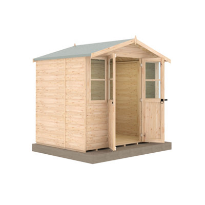 Shire Haddon 7x5ft Summerhouse with 12mm T&G Cladding and double doors - 4