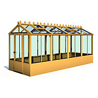 Shire Holkham 16x6 Wooden Apex Greenhouse