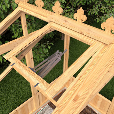 Shire Holkham 16x6 Wooden Apex Greenhouse