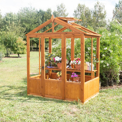 Shire Holkham 6x4 Wooden Apex Greenhouse - 5