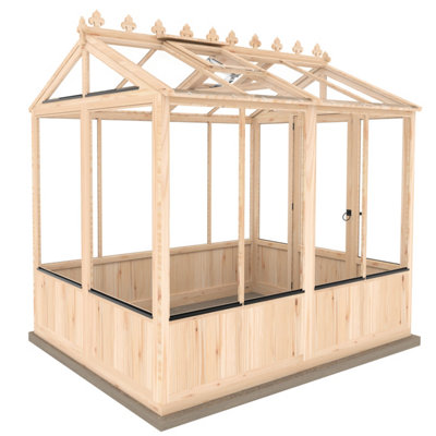 Shire Holkham 8x6 Wooden Apex Greenhouse - 4