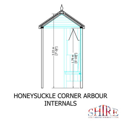 Shire Honeysuckle Corner Arbour - 8