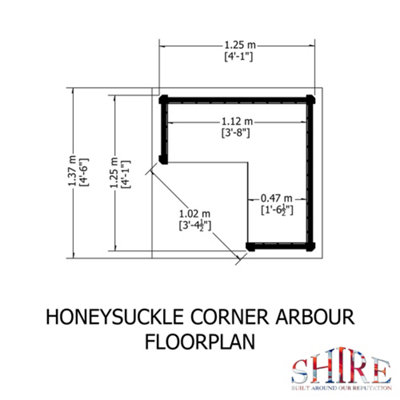 Shire Honeysuckle Corner Arbour - 9
