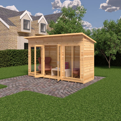 Shire Lela Summerhouse 12x4 ft