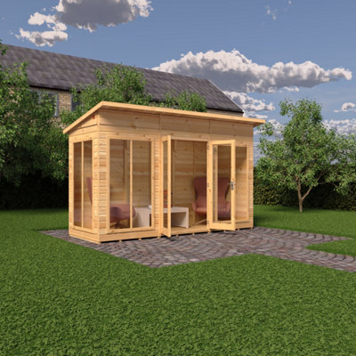 Shire Lela Summerhouse 12x4 ft