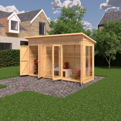 Shire Lela Summerhouse 16x4 ft