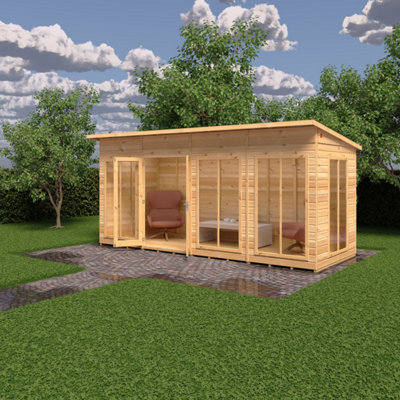 Shire Lela Summerhouse 16x6 ft