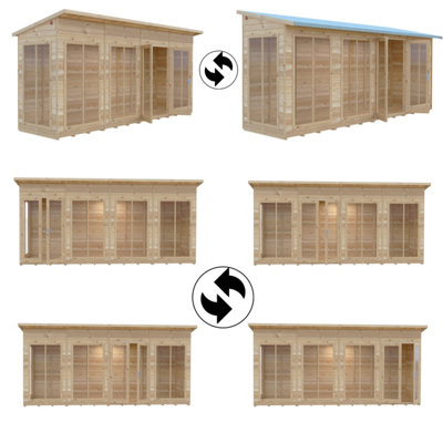 Shire Lela Summerhouse 16x6 ft