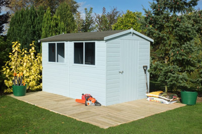 Shire Lewis 12x8 Shiplap Single Door Shed - 7