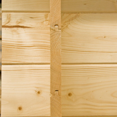 Shire Maulden 8x8 Log Cabin with Veranda 19mm Logs - 4