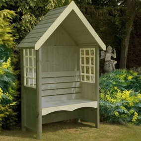 Shire Mimosa Garden Arbour Seat Pressure Treated