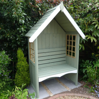 Shire Mimosa Garden Arbour Seat Pressure Treated