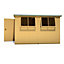 Shire Norfolk Workshop Pent Shed 10x10 Double Door 19mm Loglap Style A