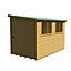 Shire Norfolk Workshop Pent Shed 10x6 Double Door 19mm Loglap Style A