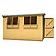 Shire Norfolk Workshop Pent Shed 10x6 Double Door 19mm Loglap Style B