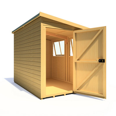 Shire Norfolk Workshop Pent Shed 9x6 Double Door 12mm Shiplap Style A