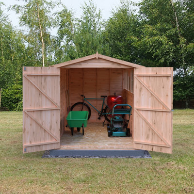 Shire Overlap 10x6 Double Door Shed with Windows - 4