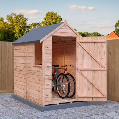 Shire Overlap 6x4 Single Door Value Shed with Window - 5