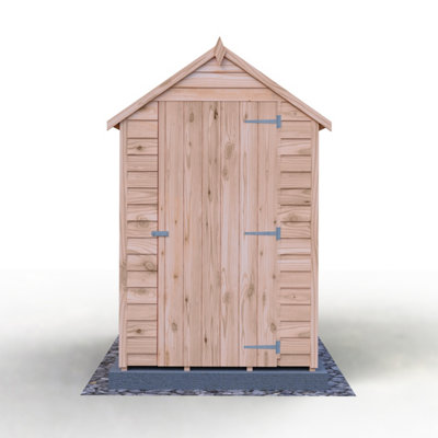 Shire Overlap 6x4 Single Door Windowless Value Garden Shed