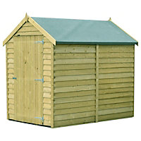 Shire Overlap 6x4  Single Door Windowless Value Shed Pressure Treated