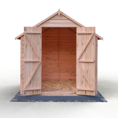 Shire Overlap 8x6 Double Door Value Shed with Window