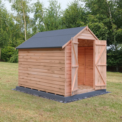 Shire Overlap 8x6 Double Door Value Windowless Shed - 3